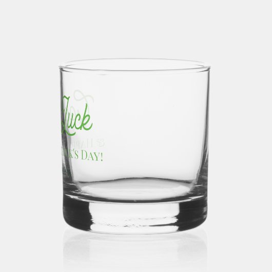 Modern Groen Succes Happy St. Patrick's Day Whisky Glas (Links)
