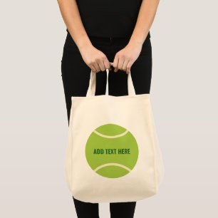 Modern groen tennisbal cadeau tote bag
