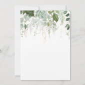 Modern groen verticaal Baby shower dank u Bedankkaart (Achterkant)