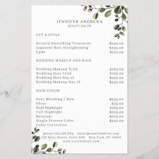 Modern, Groene Flyer (Voorkant)