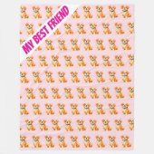 Modern Grooming Dog Personalized Collection Fleece Deken (Voorkant)