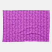 Modern Groovy Purpl Hearts Pattern Valentijnse  Sc Theedoek (Horizontaal)