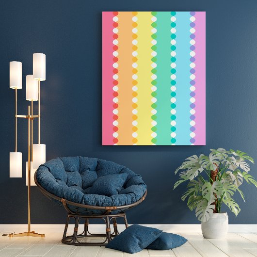 Modern Groovy Rainbow LGBTQIA+ Poster