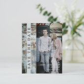 Modern Grunge Background Romantic Engaged Couple (Staand voorkant)