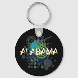 Modern Grunge Halftone Alabama Sleutelhanger Donke