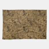 Modern Grunge Leaf Pattern - Keukenhanddoek (Horizontaal)