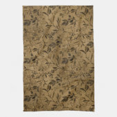 Modern Grunge Leaf Pattern - Keukenhanddoek (Verticaal)