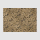 Modern Grunge Leaf Pattern Tissue Paper Tissuepapier (Voorkant)