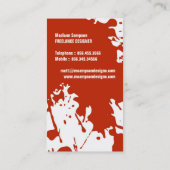 Modern Grunge Visitekaartje (Achterkant)