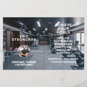 Modern Gym / Flyer Persoonlijke Trainer