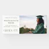 Modern H Foto Afstuderen banner - wit (Horizontaal)