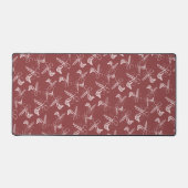 Modern Haarstylist Tools Pattern op Topaz Bureaumat (Voorkant)