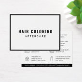 Modern Hair Coloring Aftercare Visitekaartje (Bureau)