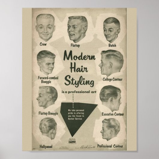 MODERN HAIR STYLING POSTER (Voorkant)