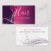 Modern Hair Stylist Afsprakenkaartje (Voorkant / Achterkant)