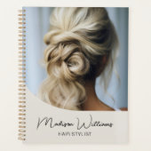 Modern Hair Stylist Salon Custom Photo Script Planner (Voorkant)