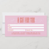 Modern hair stylist script typography gift card (Achterkant)
