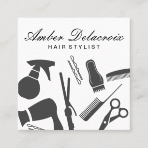 Modern Hair Stylist Vierkante Visitekaartje