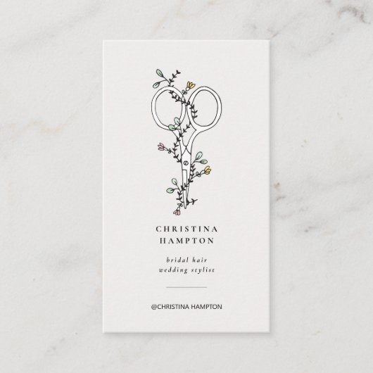 Modern Hair Stylist Visitekaartje (Voorkant)