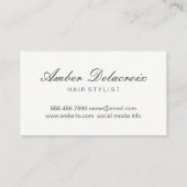Modern Hair Stylist Visitekaartje (Achterkant)