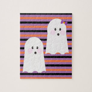 Modern Halloween Cute Ghost Legpuzzel