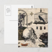 Modern  Halloween Garden Briefkaart (Voorkant / Achterkant)