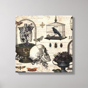 Modern Halloween Garden Canvas Afdruk