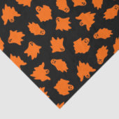 Modern  Halloween Oranje Ghost Tissuepapier (Detail)