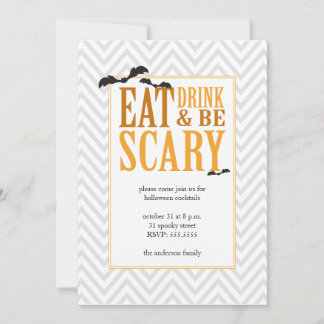 Modern Halloween Party Invitation Kaart