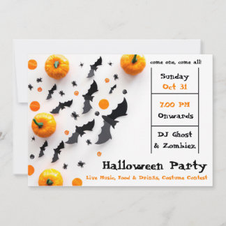 Modern Halloween Party Kaart