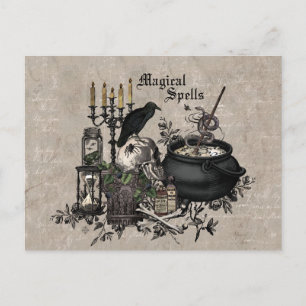 Modern  Halloween WITCHES BREW Briefkaart
