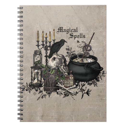 Modern Halloween WITCHES BREW Notitieboek (Voorkant)