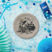 Modern Halloween WITCHES BREW Papieren Bordje (Feest)