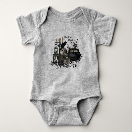 Modern Halloween WITCHES BREW Romper (Voorkant)