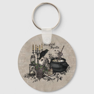Modern  Halloween WITCHES BREW Sleutelhanger