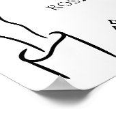 Modern Hand Drawn Bow Graduation Party Welcome Poster (Hoek)