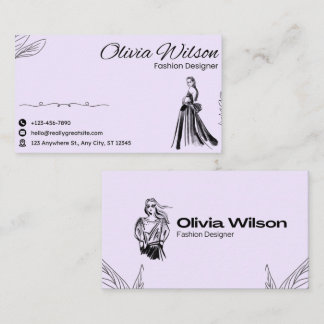 Modern Hand-Drawn Icon Business Card Visitekaartje