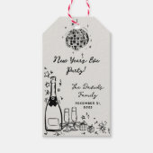 Modern Hand Drawn New Year's Eve Party  Cadeaulabel (Voorkant)