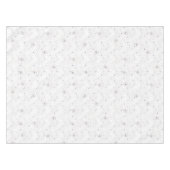 Modern Hand-drawn Taupe Periwinkle Flower Tafelkleed (Voorkant (Horizontaal))