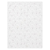 Modern Hand-drawn Taupe Periwinkle Flower Tafelkleed (Voorkant)