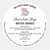 Modern Hand getrokken Bakery Food License Label (Voorkant)