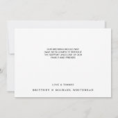 Modern Hand-Lettered Photo Collage Dusty Blue Bedankkaart (Achterkant)