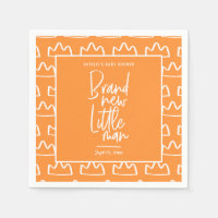 Modern handgeschreven baby shower