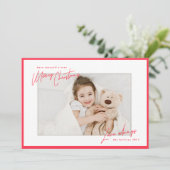 Modern, handgeschreven kerstscript met handmatige  (Staand voorkant)