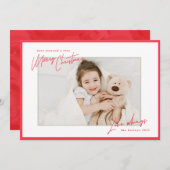 Modern, handgeschreven kerstscript met handmatige  (Voorkant / Achterkant)