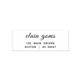 Modern Handgeschreven | Minimaal Gepersonaliseerd Zelfinktende Stempel