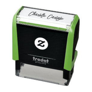 Modern handgeschreven script aangepaste handtekeni zelfinktende stempel