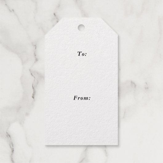 Modern handgeschreven script, vrolijk kerstgoud cadeaulabels (Achterkant)