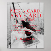 Modern Handgeschreven Spelen Kaart Gastboek Teken Poster (Voorkant)