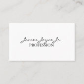 Modern handgeschreven stijlvol | Aangepast tekstmi Visitekaartje (Voorkant)